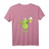 Lustiges Frosch T-Shirt mit Bier - Comic Style Tiermotiv für Damen & Herren, Perfekt als Geschenk zu Weihnachten & Geburtstag