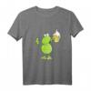 Lustiges Frosch T-Shirt mit Bier - Comic Style Tiermotiv für Damen & Herren, Perfekt als Geschenk zu Weihnachten & Geburtstag