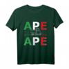 APE 50 Dreirad T-Shirt mit Italien Fahne & Herzschlag - Lustiges Shirt für Piaggio Ape 50 Fans, Fahrer & Fan Geschenk zu Weihnachten & Geburtstag