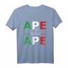 APE 50 Dreirad T-Shirt mit Italien Fahne & Herzschlag - Lustiges Shirt für Piaggio Ape 50 Fans, Fahrer & Fan Geschenk zu Weihnachten & Geburtstag