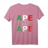 APE 50 Dreirad T-Shirt mit Italien Fahne & Herzschlag - Lustiges Shirt für Piaggio Ape 50 Fans, Fahrer & Fan Geschenk zu Weihnachten & Geburtstag
