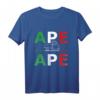 APE 50 Dreirad T-Shirt mit Italien Fahne & Herzschlag - Lustiges Shirt für Piaggio Ape 50 Fans, Fahrer & Fan Geschenk zu Weihnachten & Geburtstag