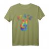 Tie-Dye Peace Zeichen T-Shirt mit Victory Symbol  Buntes Hippie-Design für Festival, Party & Internationalen Tag des Friedens