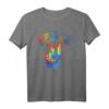 Tie-Dye Peace Zeichen T-Shirt mit Victory Symbol  Buntes Hippie-Design für Festival, Party & Internationalen Tag des Friedens