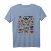 Set aus Schmetterling Entomologe Wissenschaft, Geist Tier T-Shirt  Buntes Design für Schmetterlingssammler & Naturfreunde