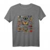 Set aus Schmetterling Entomologe Wissenschaft, Geist Tier T-Shirt  Buntes Design für Schmetterlingssammler & Naturfreunde