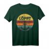 Löppt! Moin Moin Norddeutschland Anker T-Shirt  Maritimes Vintage Design für Nordsee-Fans, Friesland & Inselbewohner
