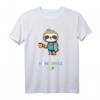 Faultier Team Homeoffice T-Shirt - Lustiges Büro Outfit für Zuhause, Webcam Hingucker & Geschenkidee für Männer, Frauen, Kollegen & Freunde