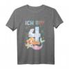 Kinder 4. Geburtstag Meerjungfrau Nixe Mädchen - Süßes Meerjungfrauen T-Shirt für Partys & Geburtstage