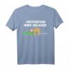 Faultierdruck Motivation wird geladen T-Shirt für Damen  Lustiges Schlaf-Design für Morgenmuffel & Nachteulen