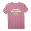 Faultierdruck Motivation wird geladen T-Shirt für Damen  Lustiges Schlaf-Design für Morgenmuffel & Nachteulen