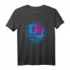 DJ Heartbeat Spiegelkugel Design T-Shirt  Perfektes Club- und Deejay-Shirt für Musikliebhaber