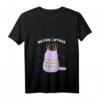 Damen Merry Catmas lustiges Weihnachts-Katzen-T-Shirt im Rentier Kostüm mit V-Ausschnitt - Perfekt für Katzenliebhaberinnen zu Weihnachten