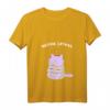 Damen Merry Catmas lustiges Weihnachts-Katzen-T-Shirt im Rentier Kostüm mit V-Ausschnitt - Perfekt für Katzenliebhaberinnen zu Weihnachten