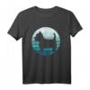 West Highland Terrier Westie T-Shirt im Retro-Design mit Moon - Perfektes Geschenk für Hundebesitzer zu Vatertag & Geburtstag