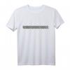 Schachbrettmuster in Schwarz Weiß - Edgy Streetwear T-Shirt mit Rosenmotiv für Teens, E-Girl & E-Boy Style