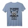 V8 fahren ist wie Reiten nur Vegan - Lustiges Muscle-Car T-Shirt für Auto- und Benzin-Fans mit Humor