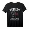 Hier Dir Ist Was Runtergefallen Lustiges Kopf-Gehirn-Design T-Shirt  Witziges Geschenk für Männer, Frauen, Freunde und Familie zu Geburtstag, Silvester, Halloween, Ostern & Valentinstag
