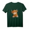 Schottisches Hochlandrind Kopf T-Shirt - Lustiges Kuh Design für Tierliebhaber, Kinder & humorvolle Geschenkideen zu Geburtstag & Weihnachten