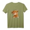 Schottisches Hochlandrind Kopf T-Shirt - Lustiges Kuh Design für Tierliebhaber, Kinder & humorvolle Geschenkideen zu Geburtstag & Weihnachten