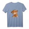 Schottisches Hochlandrind Kopf T-Shirt - Lustiges Kuh Design für Tierliebhaber, Kinder & humorvolle Geschenkideen zu Geburtstag & Weihnachten
