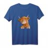 Schottisches Hochlandrind Kopf T-Shirt - Lustiges Kuh Design für Tierliebhaber, Kinder & humorvolle Geschenkideen zu Geburtstag & Weihnachten