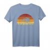 Vintage Sonne Snowboard T-Shirt - Retro Snowboard Design im Distressed Look, ideales Geschenk für Snowboarder, Fans der 70er & 80er Jahre, Geburtstags- & Weihnachtsgeschenk