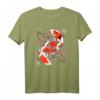 Japanisches Koi Karpfen Nishikigoi T-Shirt mit Kirschblüten  Für Damen, Herren & Kinder, asiatisches Design