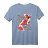 Japanisches Koi Karpfen Nishikigoi T-Shirt mit Kirschblüten  Für Damen, Herren & Kinder, asiatisches Design