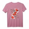 Japanisches Koi Karpfen Nishikigoi T-Shirt mit Kirschblüten  Für Damen, Herren & Kinder, asiatisches Design
