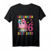 Kinder 6. Geburtstag Einhorn Mädchen T-Shirt - Süßes Design für Geburtstagsgeschenke und Einhorn-Liebhaber