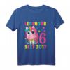 Kinder 6. Geburtstag Einhorn Mädchen T-Shirt - Süßes Design für Geburtstagsgeschenke und Einhorn-Liebhaber