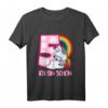 Ich Bin Schon 5 Jahre Einhorn Shirt  Geschenk zum Geburtstag für Mädchen, Kinder T-Shirt mit Regenbogen und Einhorn Design