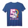 Ich Bin Schon 5 Jahre Einhorn Shirt  Geschenk zum Geburtstag für Mädchen, Kinder T-Shirt mit Regenbogen und Einhorn Design