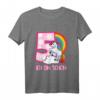 Ich Bin Schon 5 Jahre Einhorn Shirt  Geschenk zum Geburtstag für Mädchen, Kinder T-Shirt mit Regenbogen und Einhorn Design