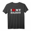 I Love My Daddy T-Shirt  Vintage Design, Perfektes Familien- und Vatertagsgeschenk für Ihren Vater