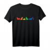 Rainbow Silhouette Corgi Hund T-Shirt  Perfektes Geschenk für Corgi-Besitzer und Hundeliebhaber mit buntem Hundedesign
