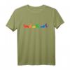 Rainbow Silhouette Corgi Hund T-Shirt  Perfektes Geschenk für Corgi-Besitzer und Hundeliebhaber mit buntem Hundedesign
