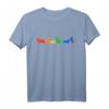 Rainbow Silhouette Corgi Hund T-Shirt  Perfektes Geschenk für Corgi-Besitzer und Hundeliebhaber mit buntem Hundedesign