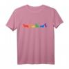Rainbow Silhouette Corgi Hund T-Shirt  Perfektes Geschenk für Corgi-Besitzer und Hundeliebhaber mit buntem Hundedesign