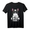 Katzen Papa Katze T-Shirt  Süßes und Lustiges Katzen Design als Geschenk für Katzenliebhaber, Vater, Kinder & Freunde