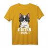 Katzen Papa Katze T-Shirt  Süßes und Lustiges Katzen Design als Geschenk für Katzenliebhaber, Vater, Kinder & Freunde