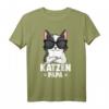 Katzen Papa Katze T-Shirt  Süßes und Lustiges Katzen Design als Geschenk für Katzenliebhaber, Vater, Kinder & Freunde