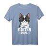 Katzen Papa Katze T-Shirt  Süßes und Lustiges Katzen Design als Geschenk für Katzenliebhaber, Vater, Kinder & Freunde