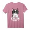 Katzen Papa Katze T-Shirt  Süßes und Lustiges Katzen Design als Geschenk für Katzenliebhaber, Vater, Kinder & Freunde