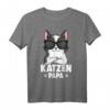Katzen Papa Katze T-Shirt  Süßes und Lustiges Katzen Design als Geschenk für Katzenliebhaber, Vater, Kinder & Freunde