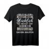 Geld alleine macht nicht glücklich du musst dir - Motorrad T-Shirt als lustiges Geschenk für Biker, Motorradfahrer & Motorradliebhaber zu Geburtstag & Weihnachten