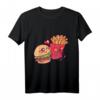 Funny Fast Food - Burger und Pommes T-Shirt für Fans von Junk Food und humorvoller Mode