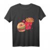 Funny Fast Food - Burger und Pommes T-Shirt für Fans von Junk Food und humorvoller Mode
