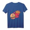 Funny Fast Food - Burger und Pommes T-Shirt für Fans von Junk Food und humorvoller Mode